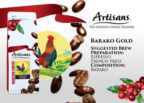 Artisans BARAKO GOLD 500 GRAMS (Beans/Ground)