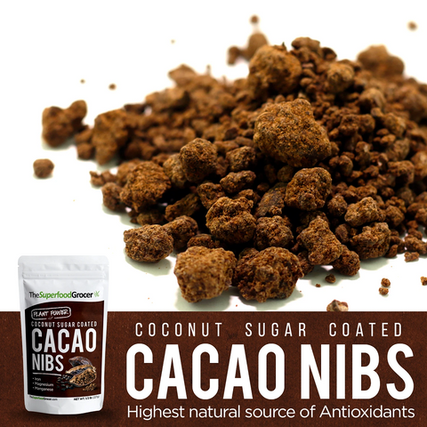 CACAO NIBS COCONUT SUGAR COATED 227g