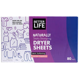DRYER SHEETS FABRIC SOFTENING, Lavender & Grapefruit, 80 sheets - Eco Friendly Cleaning Products