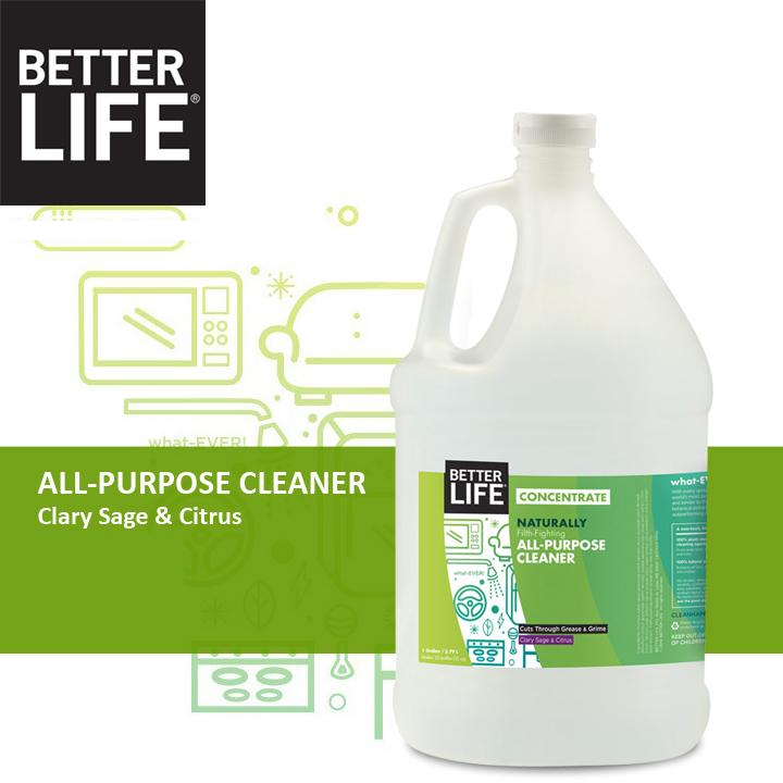 BETTER LIFE NATURAL ALL-PURPOSE CLEANER TACKLES DIRTY MICROWAVE CLEANING