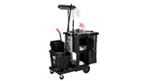 RUBBERMAID - EXECUTIVE SERIES STANDARD JANITOR CLEANING CART, BLACK