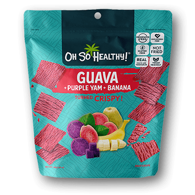 Oh So Healthy! Crisps - GUAVA PURPLE YAM BANANA (24 packs/case) 40g