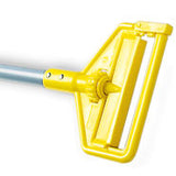 RUBBERMAID - YELLOW PLASTIC HEAD 60L SIDEGATE WET MOP HANDLE, L ARGE