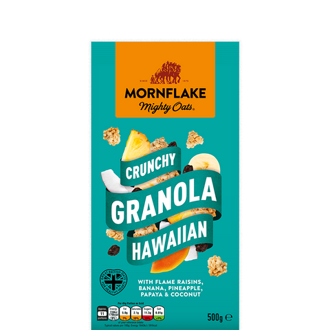 Mornflake Crunchies Hawaiian (Raisins, Banana & Pineapple) 500 grams x 12