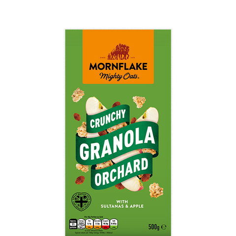 Mornflake Crunchies Orchard (Sultana & Apple) 500 grams x 12