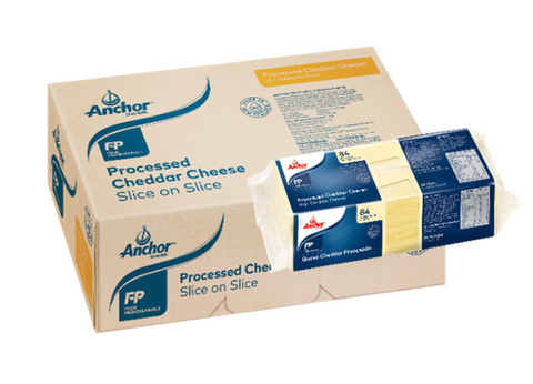 Anchor Processed CHEDDAR Slices 84s x 10 - 1kg