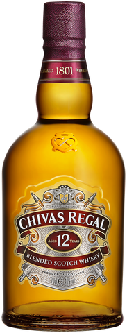 CHIVAS REGAL - aged 12 years blended scotch whisky (40% alc/vol)