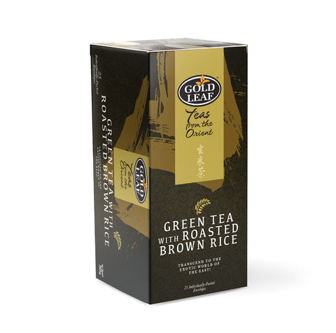 Gold Leaf Green Tea with Roasted Brown Rice 25's