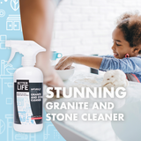 GRANITE AND STONE CLEANER, Pomegranate & Grapefruit, 16oz/ 473ml - Eco Friendly Cleaning Products