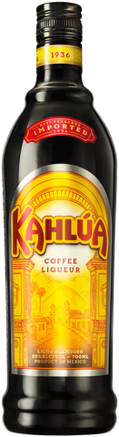 KAHLUA - coffee liquer (20% alc/vol)