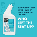 TOILET BOWL CLEANER, Tea Tree & Peppermint, 24oz/ 710ml - Eco Friendly Cleaning Products